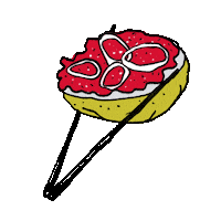 Food Eating Sticker by shapefruit