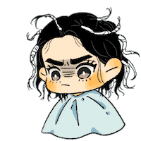 Salon Curly Hair Sticker