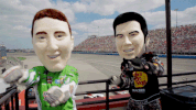 kyle busch big heads GIF by NASCAR