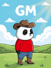 Gm GIF by Pandu Pandas