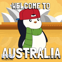 Welcome To Australia Travel GIF by Pudgy Penguins
