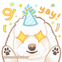 casperdetulear happy celebrate yay casper Sticker
