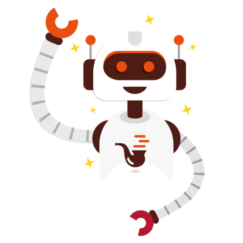 Robot Assistant Sticker by Sherlock Solutions
