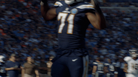 Lets Go Celebration GIF by Los Angeles Chargers