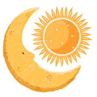 allofmetienda star moon sol luna Sticker