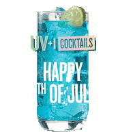 4th of july summer Sticker by UV Vodka