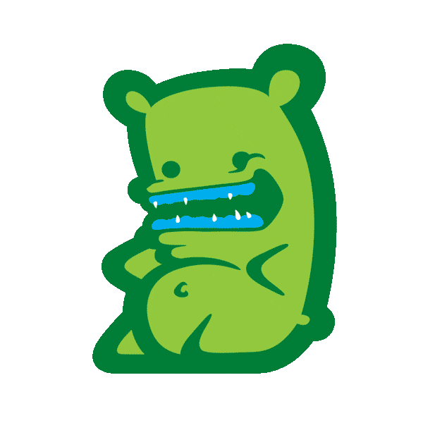 KIWIE giphyupload kiwie funny bear fatkiwie Sticker