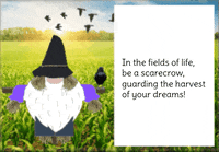 Gnome Scarecrow GIF