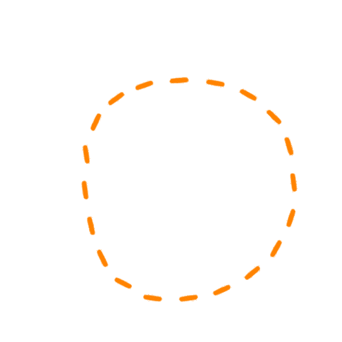 Look Here Circle Sticker