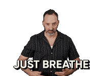 Just Breathe Sticker by Tony Hale