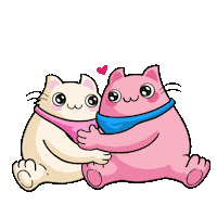 Frensville love friends amor hug Sticker