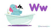 Killer Whale Bath GIF by Khan Academy Kids