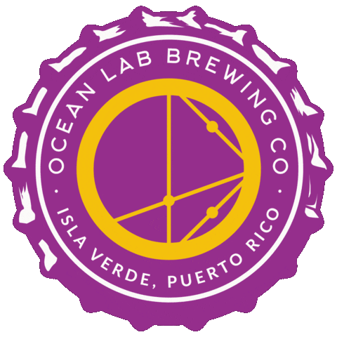 Puerto Rico Beer Sticker by Ocean Lab Brewing Co.