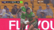 Celebration Nrl GIF by Canberra Raiders