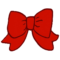 Red Ribbon Christmas Sticker by Creative Shop