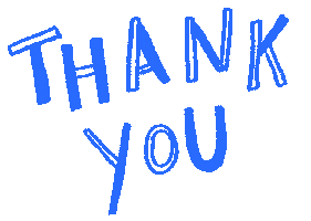 Thanks Thank You Sticker by Doodleganger
