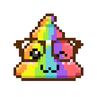Art Shitting Sticker by Poopies.io