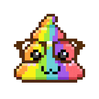 Art Shitting Sticker by Poopies.io