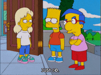 happy bart simpson GIF