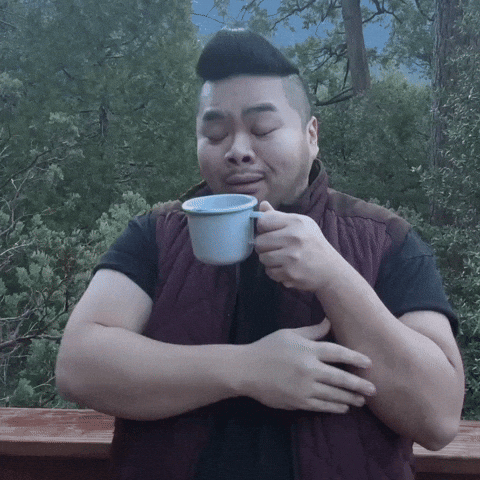 Camping Tea Cup GIF