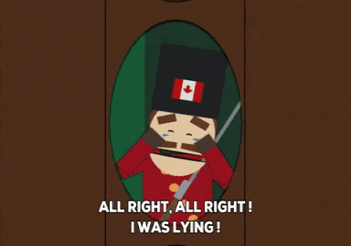 lying canadian GIF by South Park 
