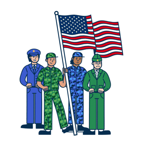 Memorial Day Service Sticker by Snap Finance