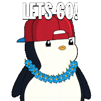 You Got This Lets Go Sticker by Pudgy Penguins