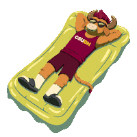 CSUDH summer pool party chill vibes csudh Sticker