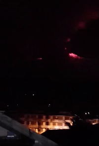 'The Beauty of Nature': Mount Etna Eruption Lights Up Night in Sicily