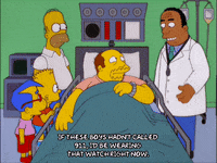 homer simpson hospital GIF