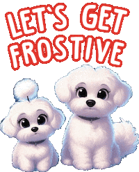 Merry Christmas Dog Sticker by HammyandBrody