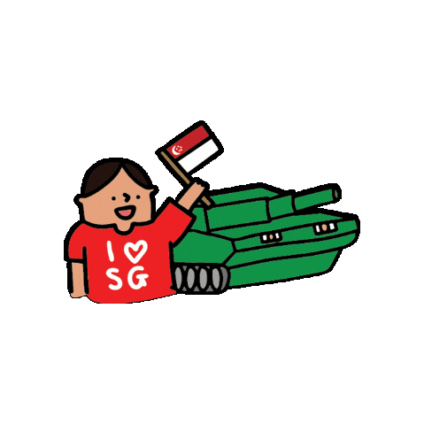 National Day Army Sticker by The Singaporean Dream