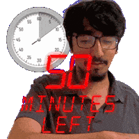 50 Minutes Sticker