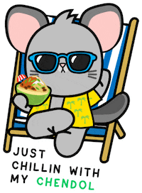 Singapore Chinchilla Sticker by Our Hawker Culture
