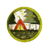 Holiday Camping Sticker