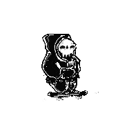 Estranho love loop mad skull Sticker