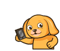 Call Me Dog Sticker by KingPuppy