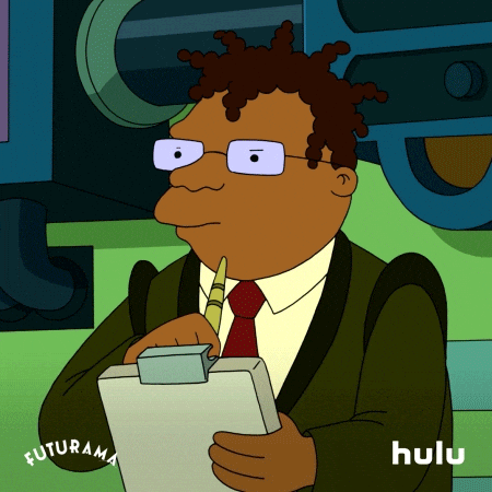 Futurama Writing GIF by HULU