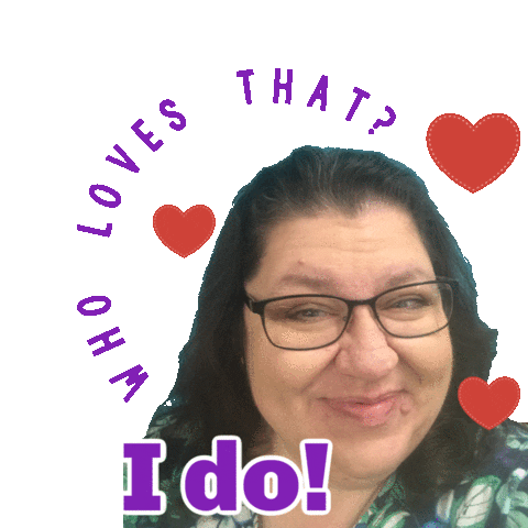 thebulletinboardlady hearts love that tracyking tracy king Sticker