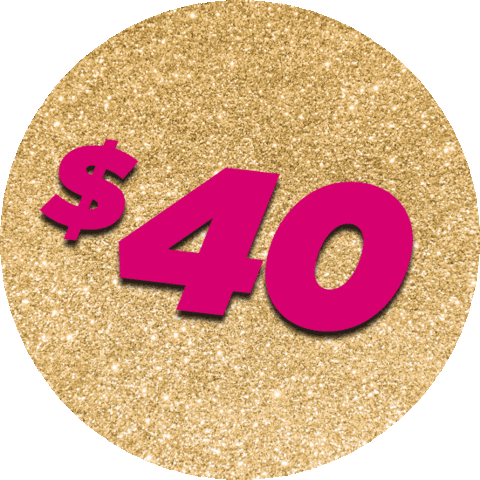 Glitter Gold Sticker by Crossroads