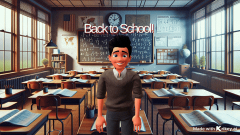 Back To School Dancing GIF by TeamKrikey