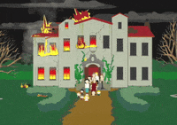 fire running GIF by South Park 