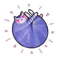 Cat Love Sticker by Barbaramtbbq