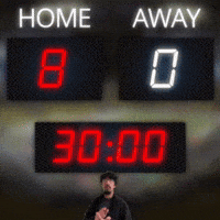 Home: 8, Away: 0