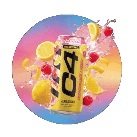 Refreshing Energy Drink Sticker by C4