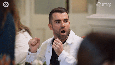 Wow Omg GIF by The Traitors Australia