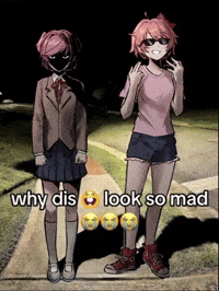 omega1010 ddlc natsuki sayori doki GIF