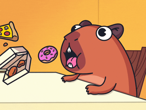 Pig Eating GIF by Cappys