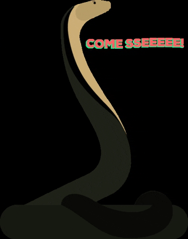 Wildscreen giphygifmaker animal snake come GIF