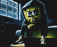 Spongebob Sad Emo GIF